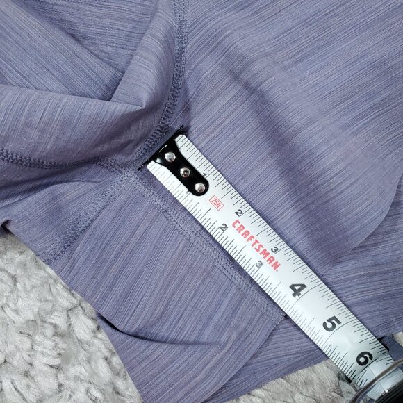 Athleta Run With It Textured 3.5” Shorts Purple Space Dye Athletic Lined Plus 1X - Picture 6 of 7